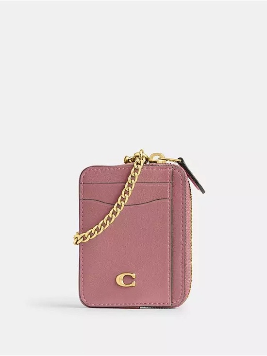 Coach Accessories - Coach Essential Chain Card Case Peony